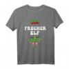 Weihnachten - Freches Elf T-Shirt mit Schneeflocken und Weihnachtsmütze - Perfekt für die festliche Jahreszeit & als Geschenk