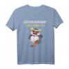 Guten Morgen? Ganz Dünnes Eis - Lustiges Pinguin T-Shirt mit Spruch für Morgenmuffel, Büro & Home Office