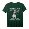 Beruflich wollte ich schon immer was mit Menschen machen T-Shirt - Lustiges Gothic Spruch Design mit Sense für Halloween & Sarkasmus-Fans