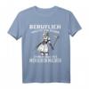 Beruflich wollte ich schon immer was mit Menschen machen T-Shirt - Lustiges Gothic Spruch Design mit Sense für Halloween & Sarkasmus-Fans