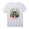 I Hate Morning People And Mornings And People Kaffee Katze T-Shirt – Lustiges Morgenmuffel-Shirt gegen schlechte Laune und für Kaffee-Liebhaber