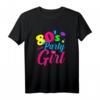 Damen 80er Jahre Outfit für Party & Mottoparty - Retro T-Shirt für Disco, Rosenmontag & Karneval