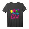 Damen 80er Jahre Outfit für Party & Mottoparty - Retro T-Shirt für Disco, Rosenmontag & Karneval