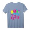 Damen 80er Jahre Outfit für Party & Mottoparty - Retro T-Shirt für Disco, Rosenmontag & Karneval