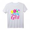 Damen 80er Jahre Outfit für Party & Mottoparty - Retro T-Shirt für Disco, Rosenmontag & Karneval