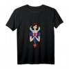 HapDeer Snow White T-Shirt - Modern Art Deco Style, Princess Design & Geschenk für Familie, Mädchen, Jungen, Frauen & Männer