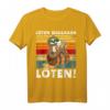 Lustiges Biertrinker Faultier T-Shirt mit Spruch - Für Vatertag, Sommerfest, Grillen & Partys