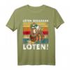 Lustiges Biertrinker Faultier T-Shirt mit Spruch - Für Vatertag, Sommerfest, Grillen & Partys