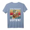 Lustiges Biertrinker Faultier T-Shirt mit Spruch - Für Vatertag, Sommerfest, Grillen & Partys