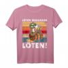 Lustiges Biertrinker Faultier T-Shirt mit Spruch - Für Vatertag, Sommerfest, Grillen & Partys