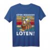 Lustiges Biertrinker Faultier T-Shirt mit Spruch - Für Vatertag, Sommerfest, Grillen & Partys