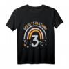 Kinder 3 Jahre alt Jungen Mädchen Rainbow Regenbogen T-Shirt – Perfekt für den 3. Geburtstag, Party & Geschenk