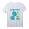 Kinder Großer Bruder 2021 Dino Dinosaurier T-Shirt – Süßes Geschwister-Shirt als Geschenk zur Geburt, Baby-Party & Schwangerschaftsverkündung