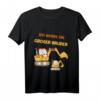 Kinder Ich werde großer Bruder 2024 - Bagger T-Shirt zur Schwangerschaftsankündigung für Jungs, süße Geschenkidee für die Familie