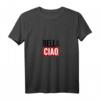 Damen Fan T-Shirt Bella Ciao mit V-Ausschnitt – Geschenkidee für Serienfans, Weihnachten, Geburtstag, Muttertag & mehr