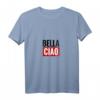 Damen Fan T-Shirt Bella Ciao mit V-Ausschnitt – Geschenkidee für Serienfans, Weihnachten, Geburtstag, Muttertag & mehr