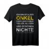 Stolzer Onkel Nichte Patenonkel T-Shirt - Personalisiertes Retro Vintage Style Geschenk für Familie, Bruder, Schwester, Vater oder Tochter