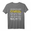 Stolzer Onkel Nichte Patenonkel T-Shirt - Personalisiertes Retro Vintage Style Geschenk für Familie, Bruder, Schwester, Vater oder Tochter