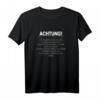 Achtung Lustige Perverse Sprüche Humor T-Shirt – Witziges Geschenk für Männer, Frauenhelden und Spanner