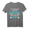 Ich versuche mich zu benehmen, komme nach Tante T-Shirt – Lustiges Spruchshirt für Geburtstags- und Familiengeschenke
