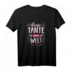 Beste Tante der Welt T-Shirt - Lustiges, Süßes und Witziges Motiv für Geburtstag, Weihnachten und besondere Anlässe