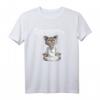 Glückliche Buddha Katze Yoga T-Shirt – Lustiges Meditations-Design für Yogafans und Katzenliebhaber, perfekt für Entspannung und Yoga-Training