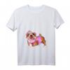 Damen Hunde Tattoo Frauchen Geschenk - Tiermotiv Englische Bulldogge T-Shirt mit V-Ausschnitt, Perfektes Geschenk für Hundeliebhaberinnen und Bulldoggen-Fans