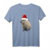 Weihnachtsmütze Capybara T-Shirt – Lustiges Tiermotiv für Weihnachten, Halloween, Vatertag & mehr, Perfektes Geschenk für Familie & Freunde