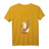 Damen Fuchs Japanische Kirschblüte Sakura Tier Kanji Blume Kawaii T-Shirt mit V-Ausschnitt – Perfekt für Japan-Liebhaberinnen und Kawaii-Fans
