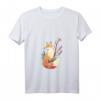 Damen Fuchs Japanische Kirschblüte Sakura Tier Kanji Blume Kawaii T-Shirt mit V-Ausschnitt – Perfekt für Japan-Liebhaberinnen und Kawaii-Fans
