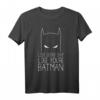 DC Batman Text Jeden Tag T-Shirt – Offizielles Superhelden-Design für Fans von Batman, Superman & Wonder Woman, Perfektes Geschenk für DC-Enthusiasten
