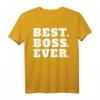 Best Boss Ever - Lustiges Chef T-Shirt für Kollegen, Abteilungsleiter & Teamchefs als Geschenk bei Rente, Abschied oder Beförderung