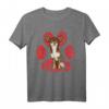 Brauner Chihuahua Valentinstag Pfote T-Shirt - Perfektes Geschenk für Hundeliebhaber & Freunde zum Valentinstag und Geburtstag