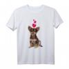 Lustiges Chihuahua Hund und Herz T-Shirt für Hundeliebhaber - Perfekt für Hundemamas und Hundepapas zum Gassi gehen und als Geschenk