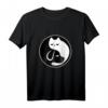 Yin Yang Katze und Hund T-Shirt für Frauen & Männer - Spirituelle Kleidung für innere Harmonie und Balance nach chinesischer Philosophie