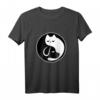 Yin Yang Katze und Hund T-Shirt für Frauen & Männer - Spirituelle Kleidung für innere Harmonie und Balance nach chinesischer Philosophie