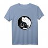Yin Yang Katze und Hund T-Shirt für Frauen & Männer - Spirituelle Kleidung für innere Harmonie und Balance nach chinesischer Philosophie