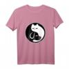 Yin Yang Katze und Hund T-Shirt für Frauen & Männer - Spirituelle Kleidung für innere Harmonie und Balance nach chinesischer Philosophie
