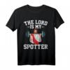 Jesus Lustige Sprüche Fitness Gym Bizeps T-Shirt – Perfektes Geschenk für Glaubende, Trainer & Fitnessfreaks zu Weihnachten, Geburtstag & Taufe