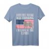 Ihr erster Fehler war zu denken, dass ich eines der Lämmer bin - Patriotisches Wolf-Design T-Shirt mit US-Flagge und Spruch