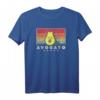 Avogato Retro Katze Avocado T-Shirt - Perfektes Cinco De Mayo Geschenk im Vintage 60er/70er Stil