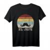 Retro El Jefe T-Shirt - Lustiges mexikanisches Boss Shirt für Cinco De Mayo, Vintage-Design aus den 60er & 70er Jahren