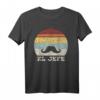 Retro El Jefe T-Shirt - Lustiges mexikanisches Boss Shirt für Cinco De Mayo, Vintage-Design aus den 60er & 70er Jahren