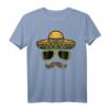Sombrero Face Cinco De Mayo T-Shirt für Kinder - Lustiges mexikanisches Fiesta Party Shirt für Mädchen und Jungen