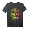 Weed Sugar Skull T-Shirt mit Marihuana Totenkopf – Perfekt für 4:20, Cinco de Mayo, Reggae & Hip-Hop Festivals, ideal für Kiffer, Vaper & Legalisierungsdemonstrationen