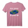 Die Erde ist flach | Scheibenerde Design T-Shirt – Originelles Geschenk für Verschwörungstheoretiker und Skeptiker