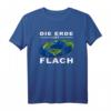 Die Erde ist flach | Scheibenerde Design T-Shirt – Originelles Geschenk für Verschwörungstheoretiker und Skeptiker