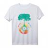 Weltfrieden Baum T-Shirt - Liebe Menschen Erde Tag, Friedens- und Umweltmotiv für Hippies, Pazifisten & Friedensfreunde