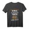 Kinder Beste Oma, Verrückteste Tante, Coolste MAMA T-Shirt – Lustiges Geschenk für Geburtstage, Weihnachten & Feiertage