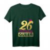 Damen 26. Geburtstag Geschenk Jahrgang 1996 - Birthday Queen Krone T-Shirt mit V-Ausschnitt für die Geburtstagsparty